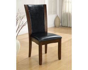 Manhattan I Set of 2 Side Chairs in Dark Cherry Brown