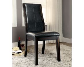 Furniture of America Townsend I Side Chair in Dark Brown - Set of 2