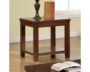 Furniture of America Estell End Table, Cherry Finish