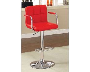 Furniture of America Corfu Bar Stool in Red