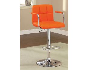 Furniture of America Corfu Bar Stool in Orange