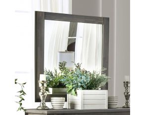 Rockwall Mirrror in Weathered Grey