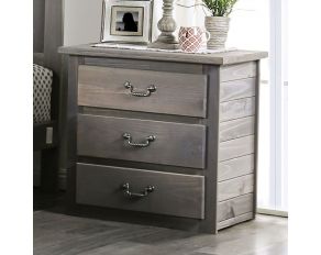 Rockwall Nightstand in Weathered Gray