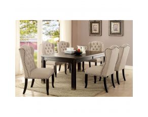 Sania I Dining Table in Antique Black Beige