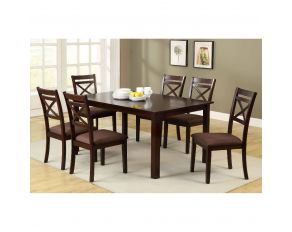 Weston II 7 Piece Dining Table Set in Espresso