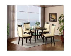 Downtown I Round Dining Table in Espresso