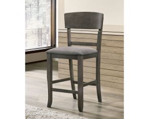 Stacie Set of 2 Counter Height Chairs in Gray