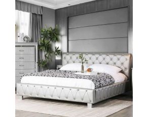 Juilliard California King Bed in Silver