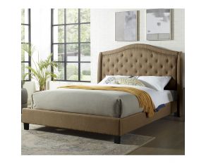 Carly California King Bed in Brown