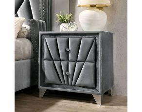 Carissa Nightstand in Gray