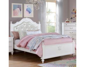 Belva Twin Bed in White