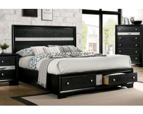 Chrissy King Bed in Black