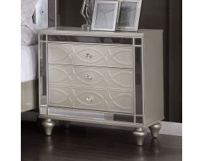 Manar Nightstand in Silver