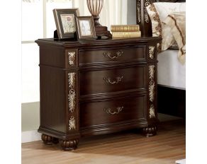 Theodor Nightstand in Brown Cherry