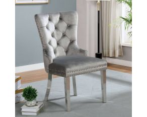 Jewett Set of 2 Wingback Chairs in Gray