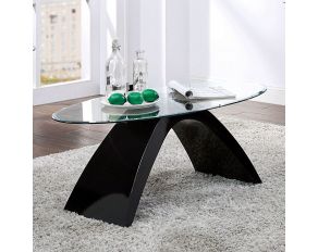 Nahara Oval Coffee Table in Black