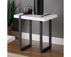 Eimear End Table in White