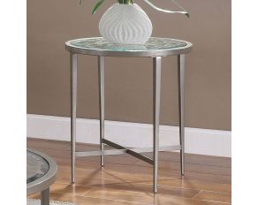 Freja End Table in Silver