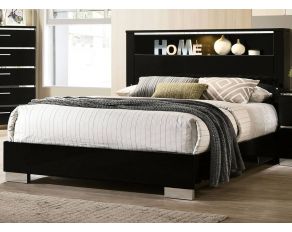 Carlie King Bed in Black