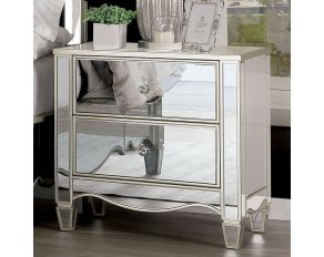 Eliora Nightstand in Silver