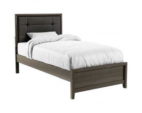 Roanne Twin Bed in Gray Charcoal