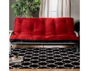 Plosh Futon Mattress with Inner Spring in Red Black