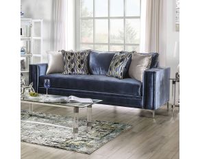 Jodie Sofa in Satin Blue