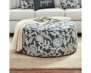 Porthcawl Ottoman in Floral Multi