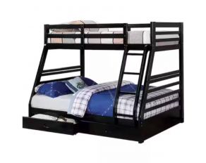 California Iv Twin over Full Bunk Bed in Black