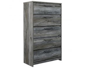 Ashley Furniture Baystorm Five Drawer Chest in Grey