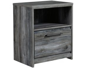 Ashley Furniture Baystorm One Drawer Night Stand in Grey