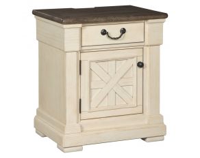 Ashley Furniture Bolanburg One Drawer Night Stand in Two-tone