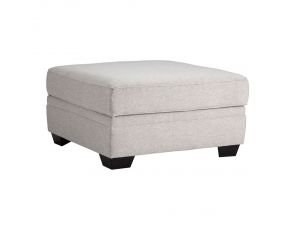 Dellara Ottoman with Storage in Chalky Beige