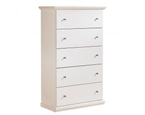 Ashley Furniture Bostwick Shoals Five Drawer Chest in White