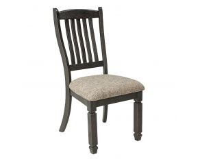 Ashley Furniture Tyler Creek 2 Piece Dining Upholstered Side Chair in Black