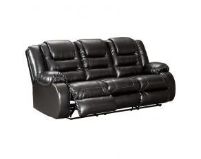 Ashley Furniture Vacherie Reclining Sofa in Black