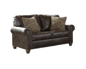 Ashley Furniture Nicorvo Loveseat in Coffee