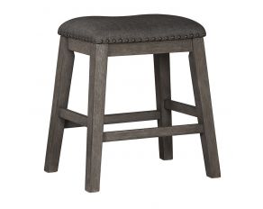 Ashley Furniture Caitbrook Upholstered Stool in Dark Grey