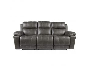 Erlangen Power Reclining Sofa with Adjustable Headrest in Midnight