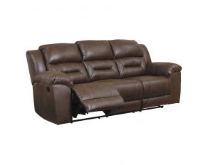 Stoneland Reclining Sofa in Chocolate