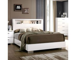 Carlie King Bed in White