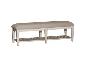 Heartland Bed Bench in Antique White Finish