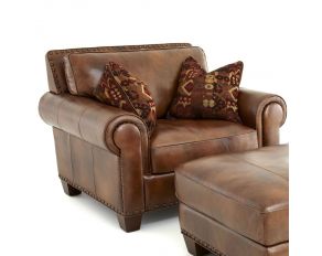 Silverado Chair with Two Accent Pillows in Metamorphosis Camel