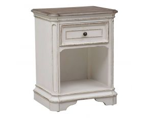 Liberty Furniture Magnolia Manor Youth Nightstand in Antique White