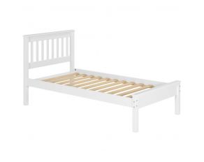 Contempo Twin Bed with Slat Kit in White