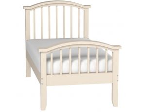 Columbia Twin Bed with Slat Kit in White