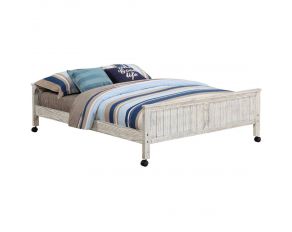 Club House Full Caster Bed with Slat Kit in Driftwood