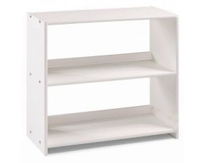 Louver Small Bookcase in White