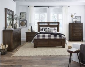 Thackery Panel Bedroom Collections in Molasses