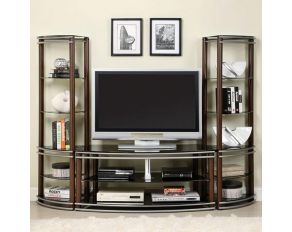 Silver Creek Entertainment Set in Brown and Silver